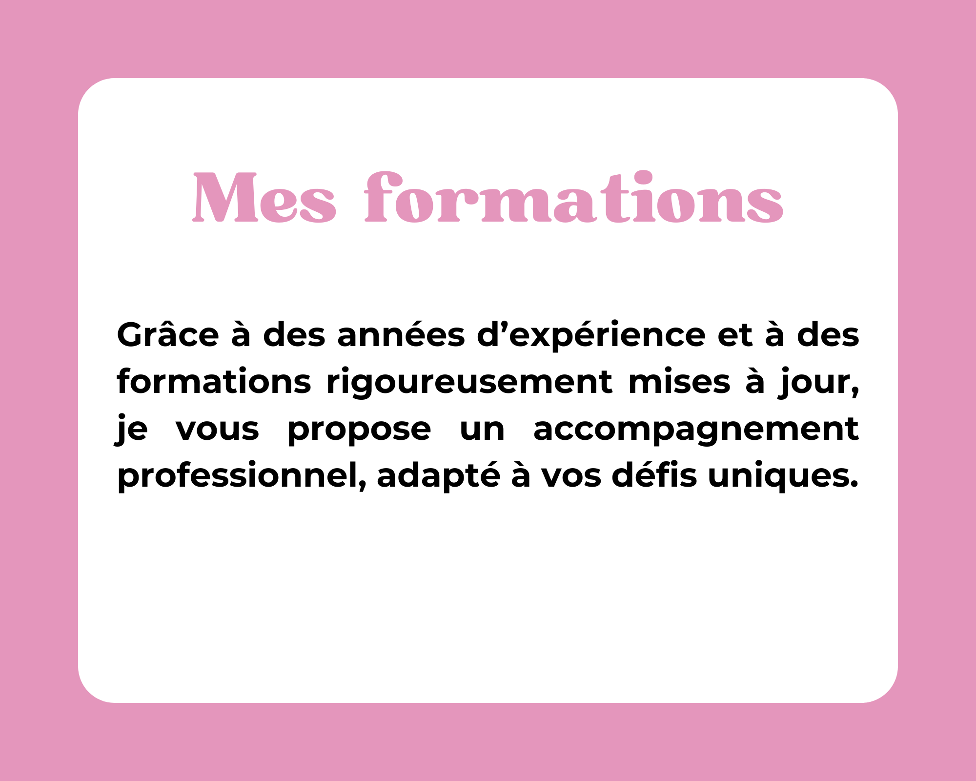 Mes formations universitaire et continues