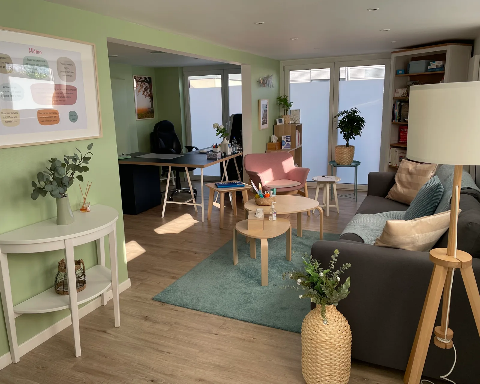 Espace thérapeutique du cabinet du Dr Fanny Reder à Illkirch