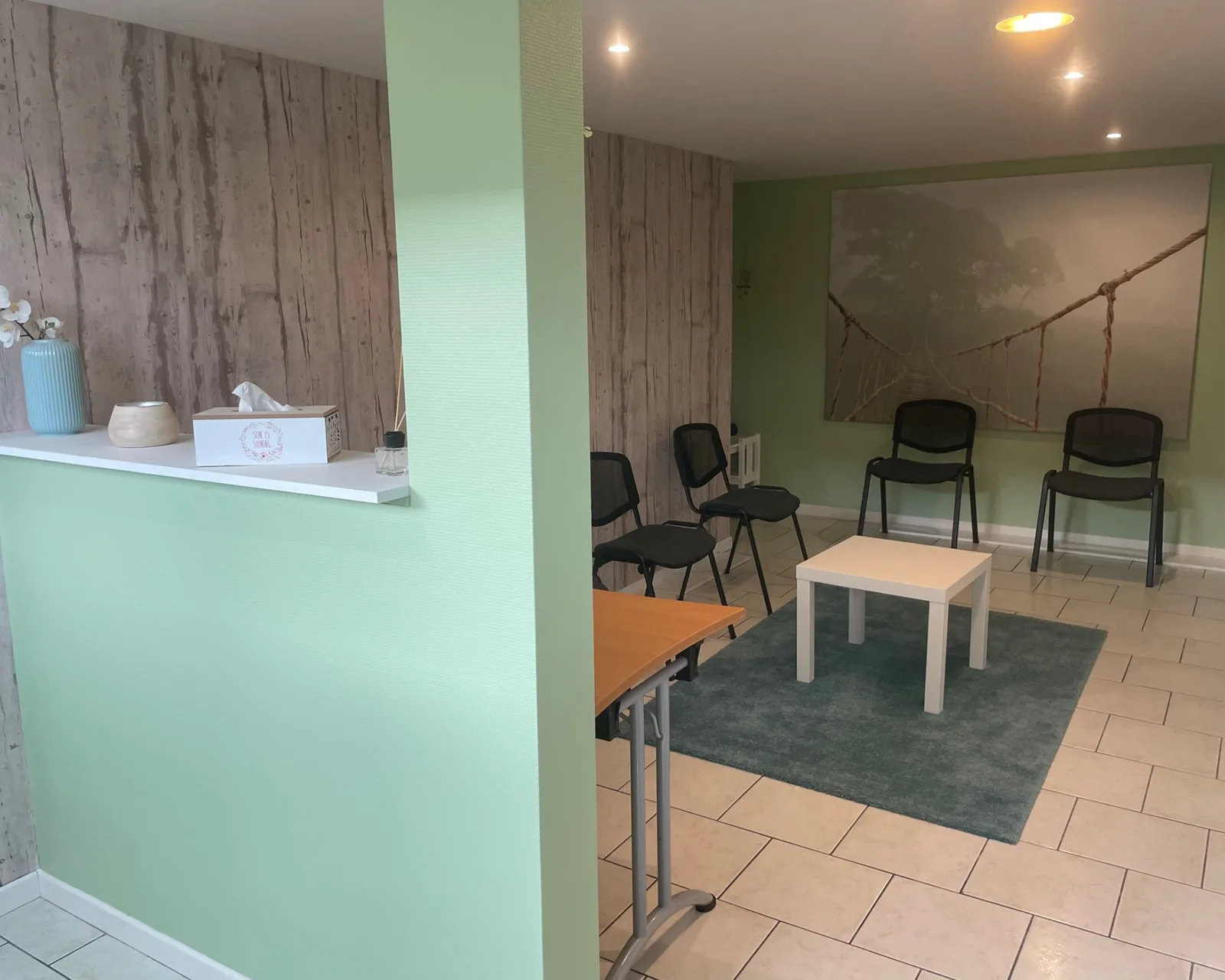 Salle d’attente du cabinet du Dr Fanny Reder à Illkirch