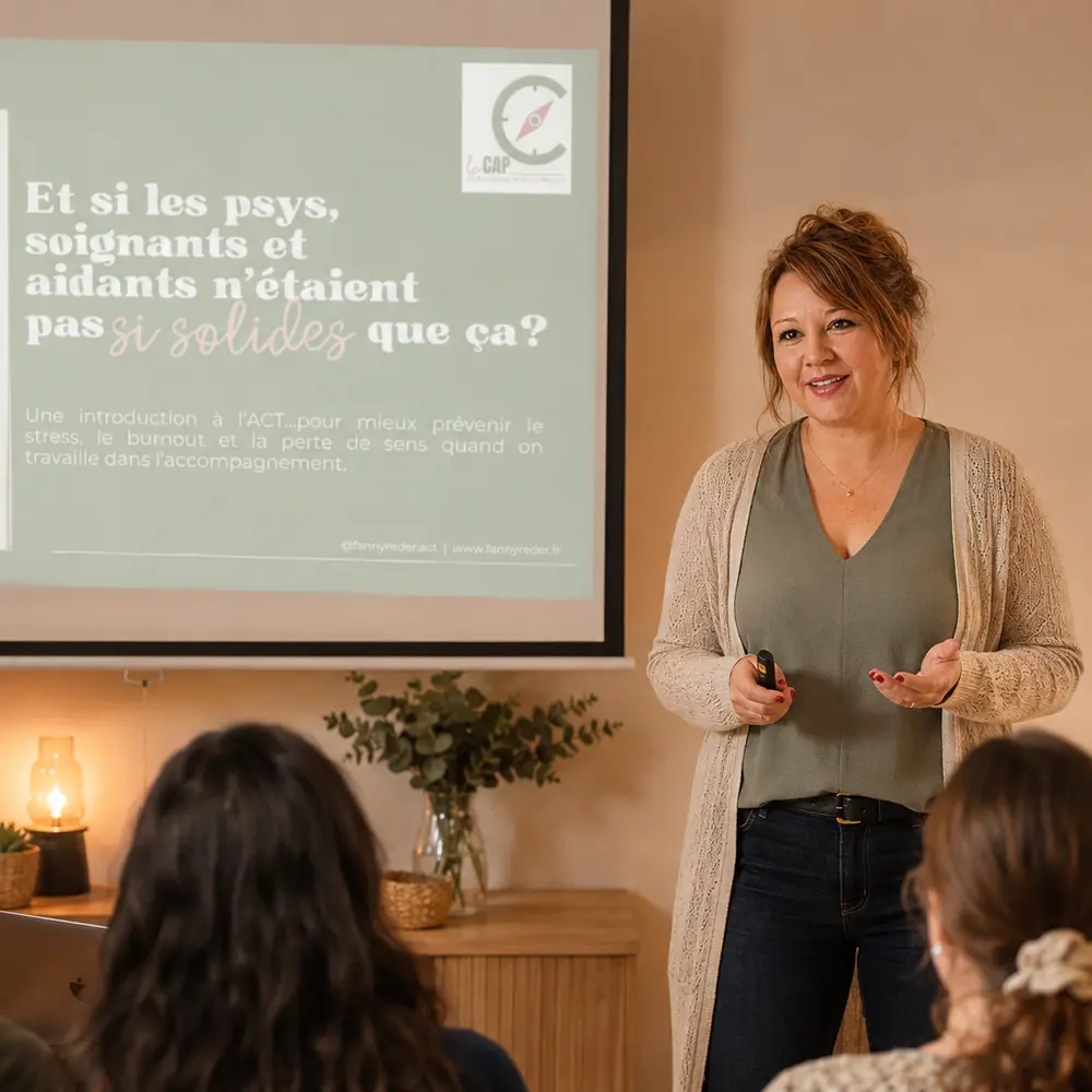 Fanny Reder anime une formation ACT