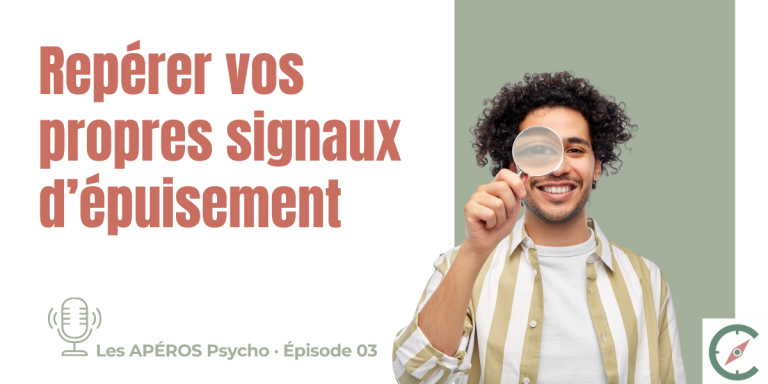 Fanny Reder, psychologue spécialisée ACT - épisode 03 du podcast Les APÉROS Psycho sur les signaux d’alerte du burnout chez les professionnels de l’aide